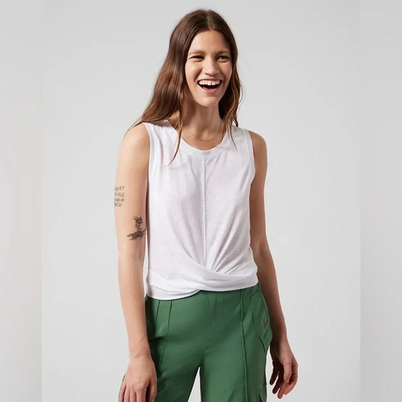 Athleta Grey  Breezy Twist Tank, Small - Picture 1 of 11